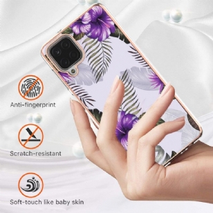 Coque Samsung Galaxy A12 / M12 Fleurs Exotiques