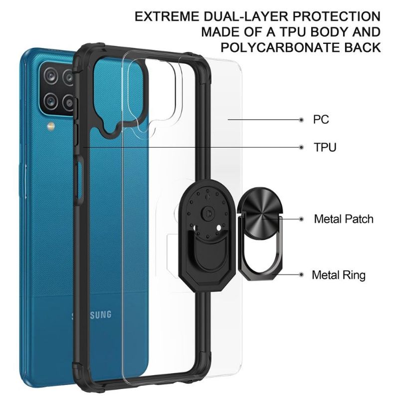 Coque Samsung Galaxy A12 / M12 Hybride Fonction Support