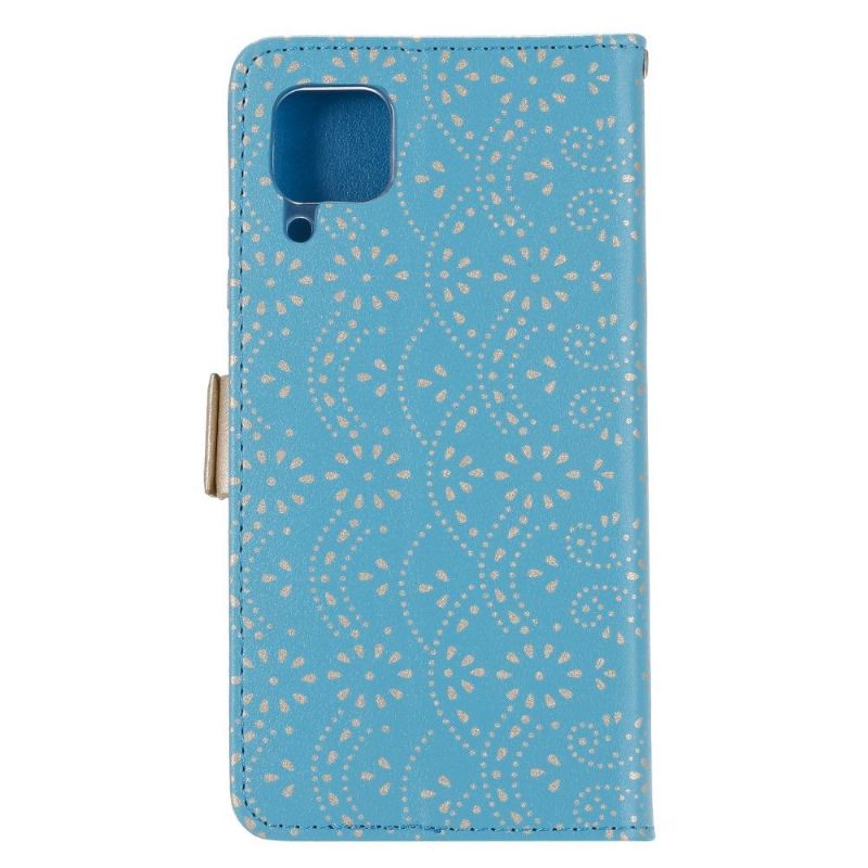 Housse Portefeuille Samsung Galaxy A12 / M12 Dentelle Romance