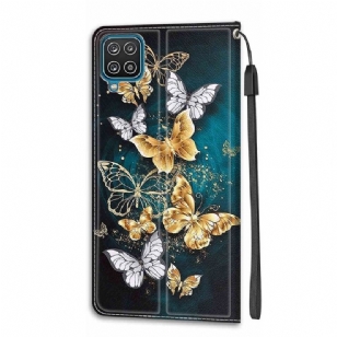 Housse Samsung Galaxy A12 / M12 Butterflies