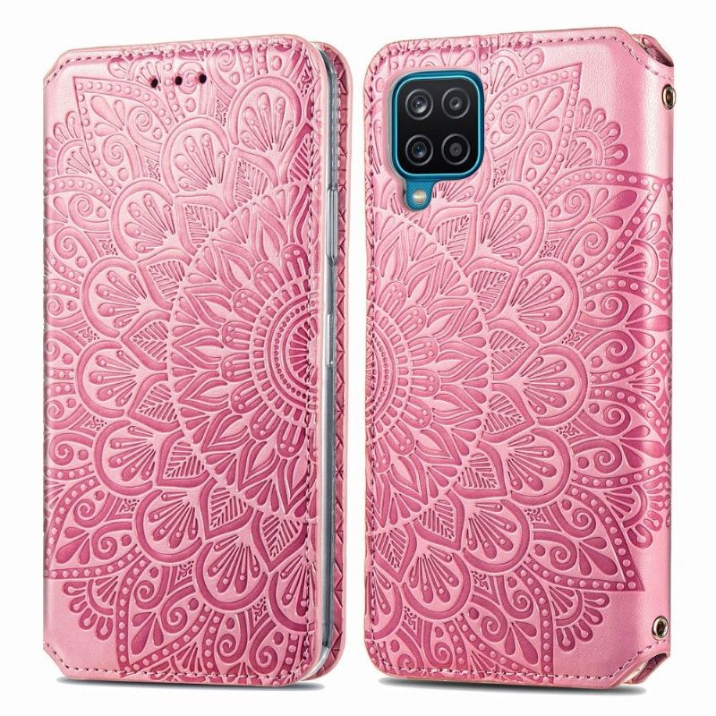 Housse Samsung Galaxy A12 / M12 Chic Mandala simili cuir