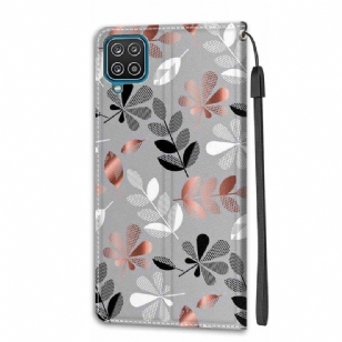 Housse Samsung Galaxy A12 / M12 Illustration feuilles sauvages