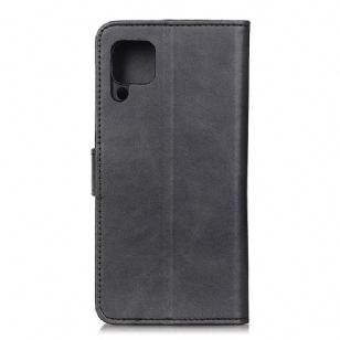 Housse Samsung Galaxy A12 / M12 Marius effet cuir mat