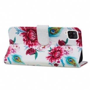 Housse Samsung Galaxy A12 / M12 Paon fleur