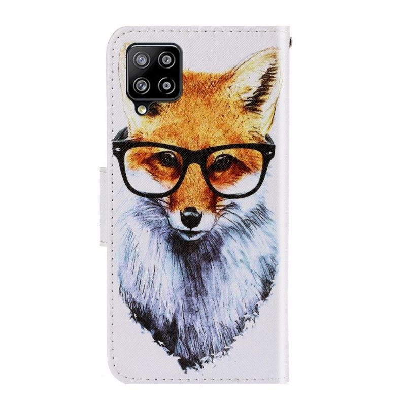 Housse Samsung Galaxy A12 / M12 Renard à lunettes