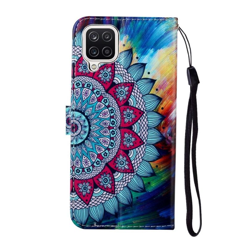 Housse Samsung Galaxy A12 Mandala Fleur