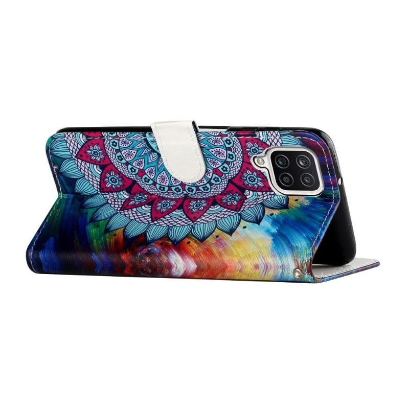 Housse Samsung Galaxy A12 Mandala Fleur