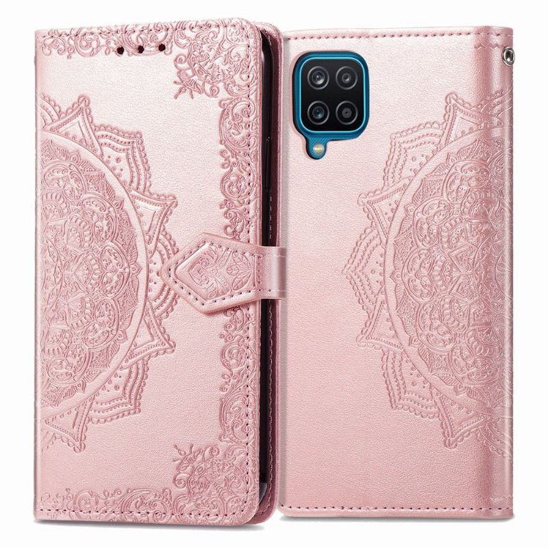 Housse Samsung Galaxy A12 Mandala Relief