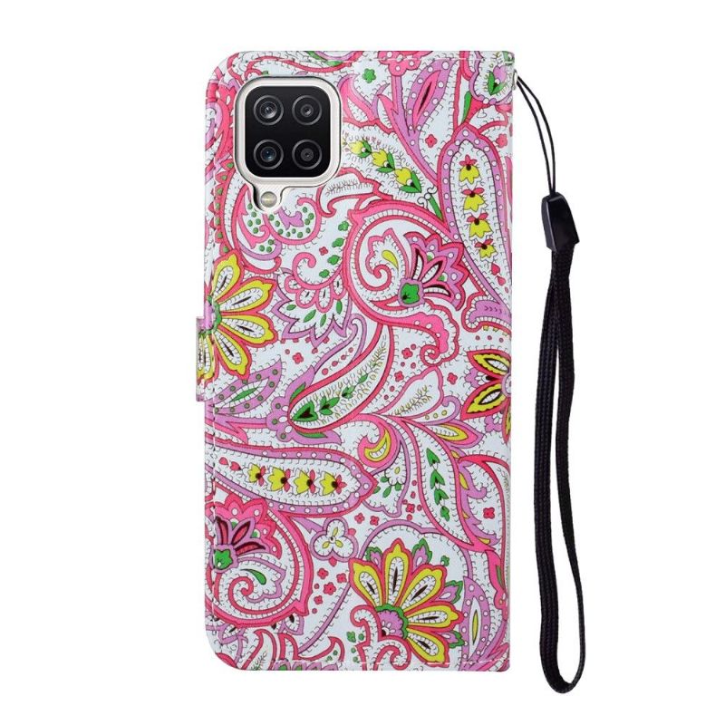 Housse Samsung Galaxy A12 Paisley Fleur