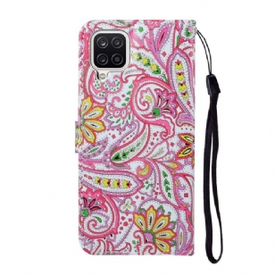 Housse Samsung Galaxy A12 Paisley Fleur