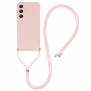 Coque à Cordon Samsung Galaxy A55 5G Rose