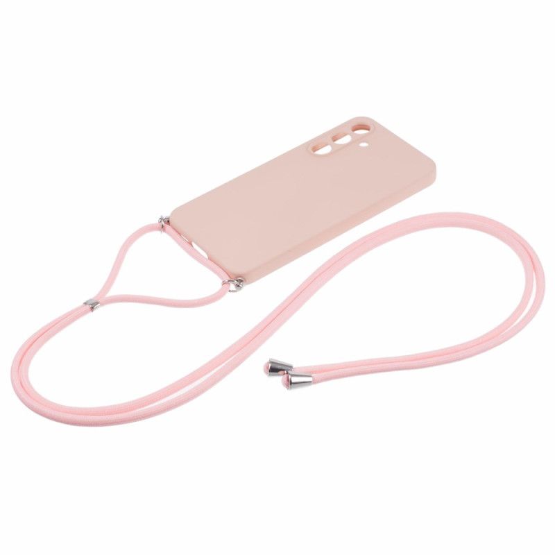 Coque à Cordon Samsung Galaxy A55 5G Rose