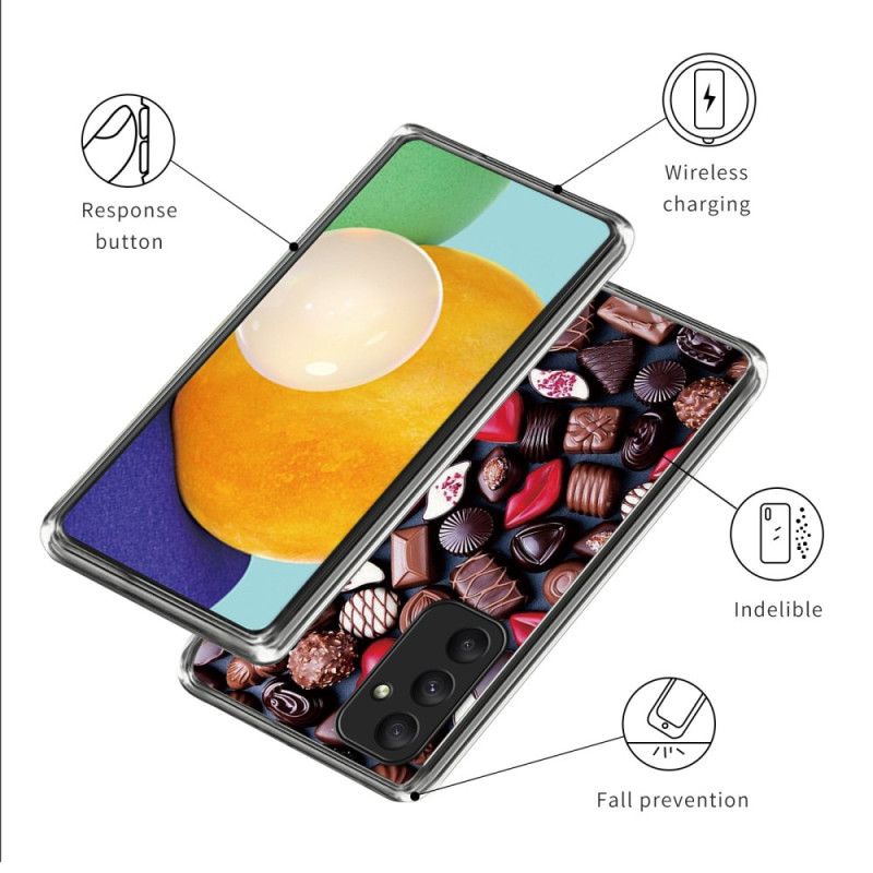 Coque Samsung Galaxy A55 5G Chocolats Créatifs