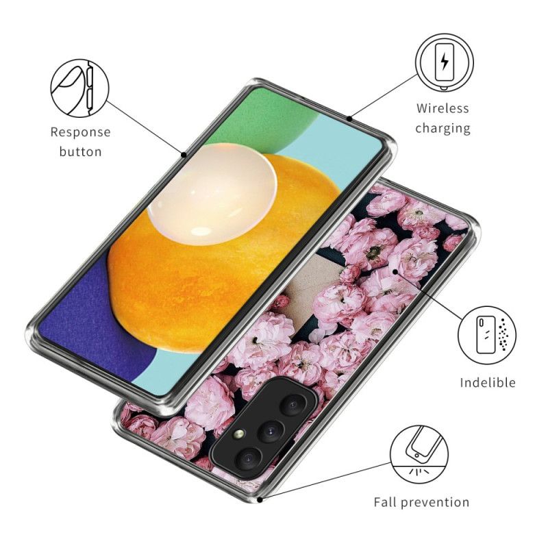 Coque Samsung Galaxy A55 5G Fleurs Roses