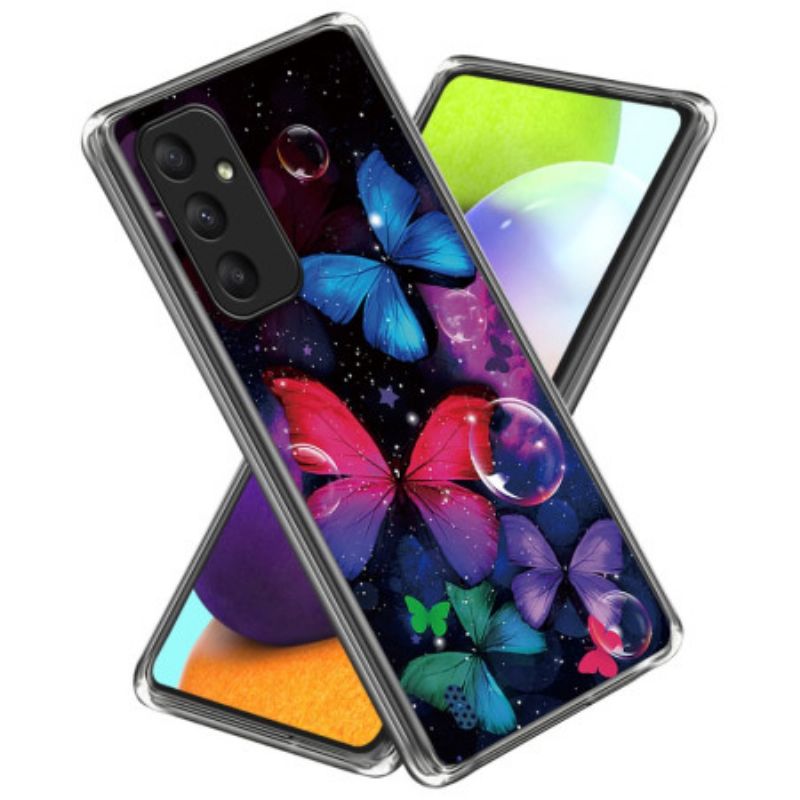 Coque Samsung Galaxy A55 5G Papillons Colorés