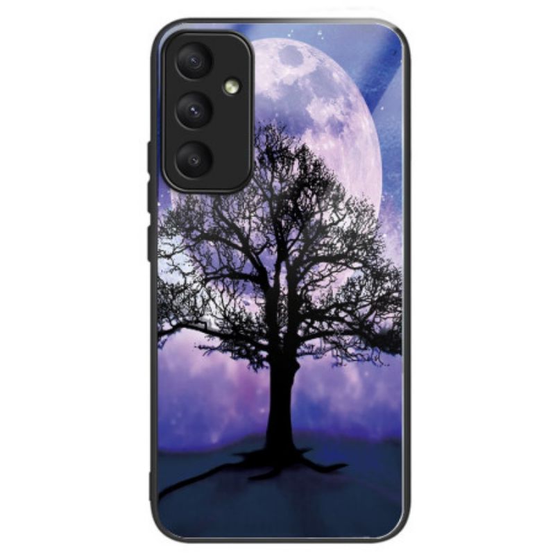 Coque Samsung Galaxy A55 5G Verre Trempé Arbre et Lune