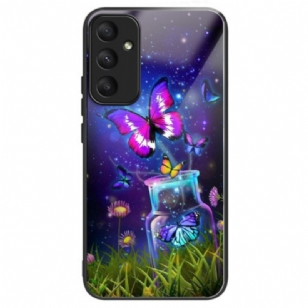 Coque Samsung Galaxy A55 5G Verre Trempé Bouteille et Papillon