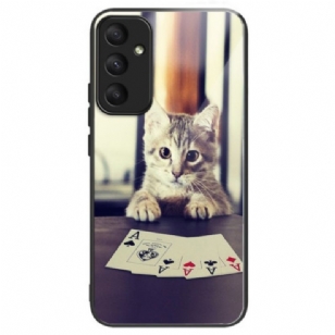 Coque Samsung Galaxy A55 5G Verre Trempé Chat Poker