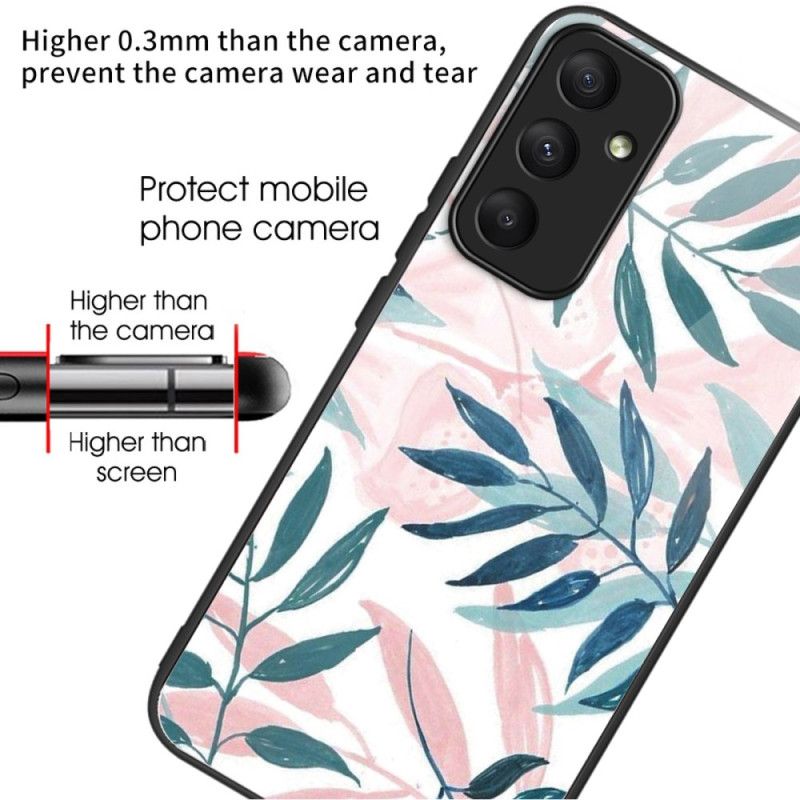 Coque Samsung Galaxy A55 5G Verre Trempé Feuilles