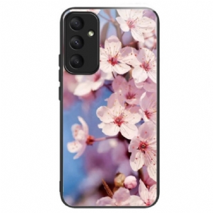 Coque Samsung Galaxy A55 5G Verre Trempé Fleurs de Pêcher