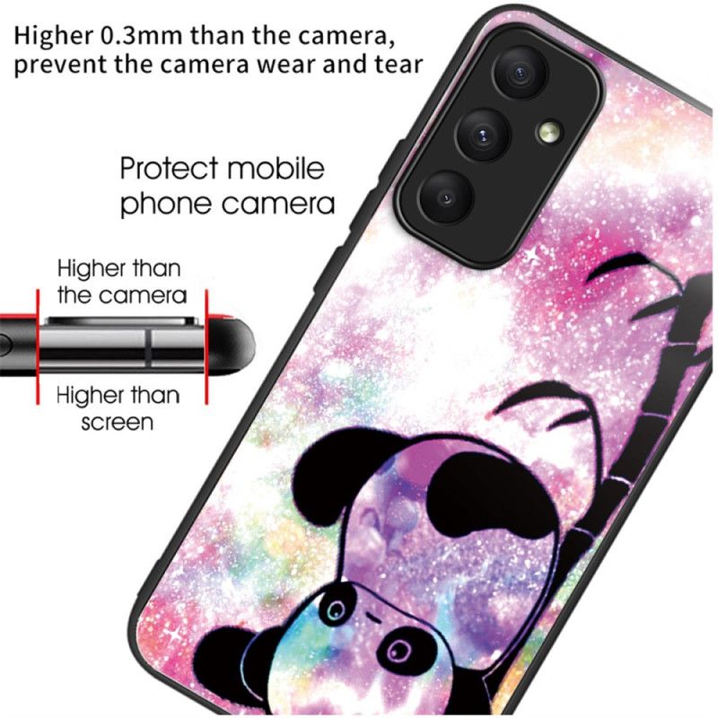 Coque Samsung Galaxy A55 5G Verre Trempé Mignon Panda