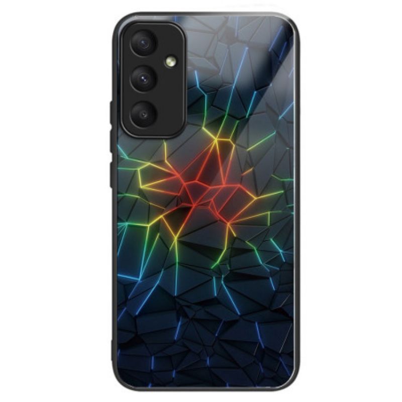 Coque Samsung Galaxy A55 5G Verre Trempé Motif Géométrique