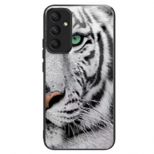 Coque Samsung Galaxy A55 5G Verre Trempé Tigre Blanc