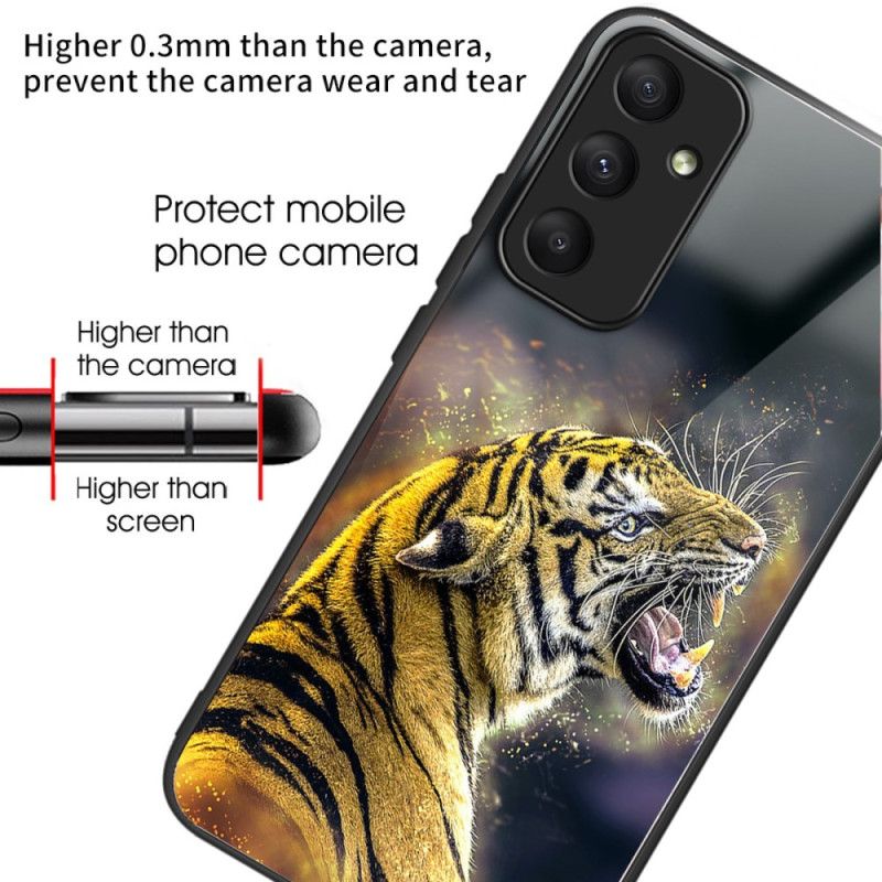 Coque Samsung Galaxy A55 5G Verre Trempé Tigre rugissant