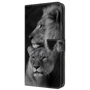 Housse Samsung Galaxy A55 5G Couple de lions