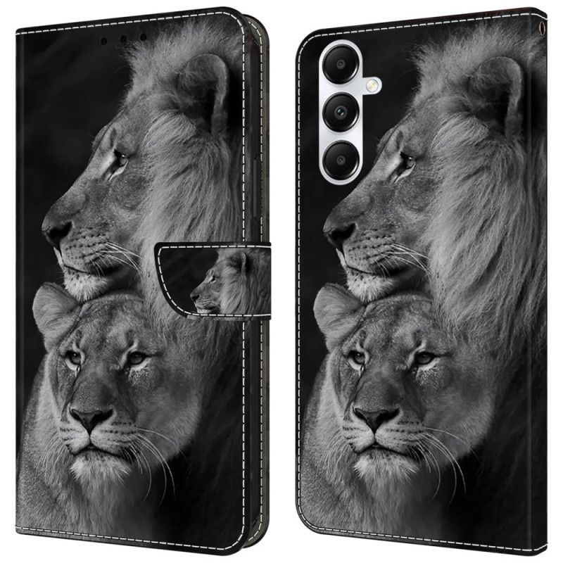 Housse Samsung Galaxy A55 5G Couple de lions