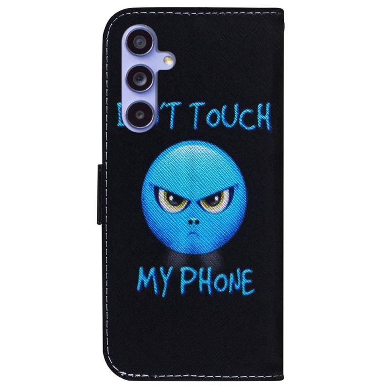 Housse Samsung Galaxy A55 5G Emoji Phone Don't Touch my Phone