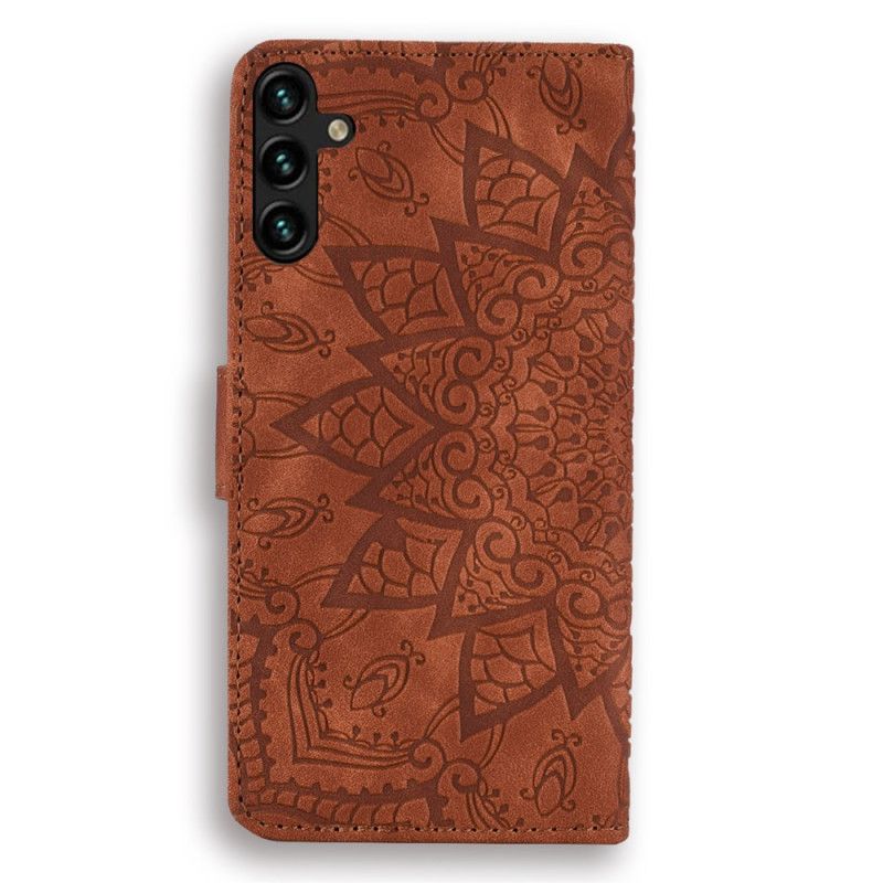 Housse Samsung Galaxy A55 5G Fleurs Gravées