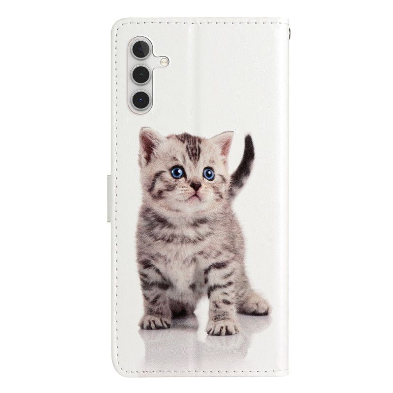 Housse Samsung Galaxy A55 5G Petit Chat à Lanière