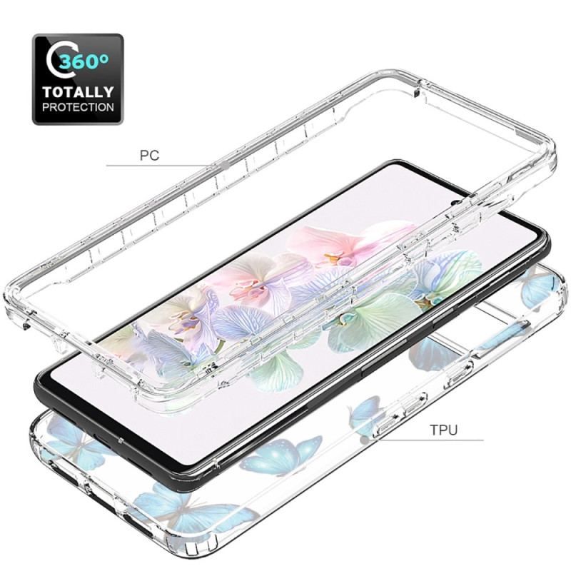 Coque Google Pixel 7 Transparente Papillons