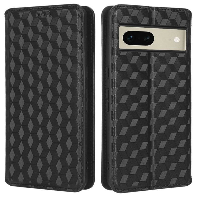 Flip Cover Google Pixel 7 Cubes 3D