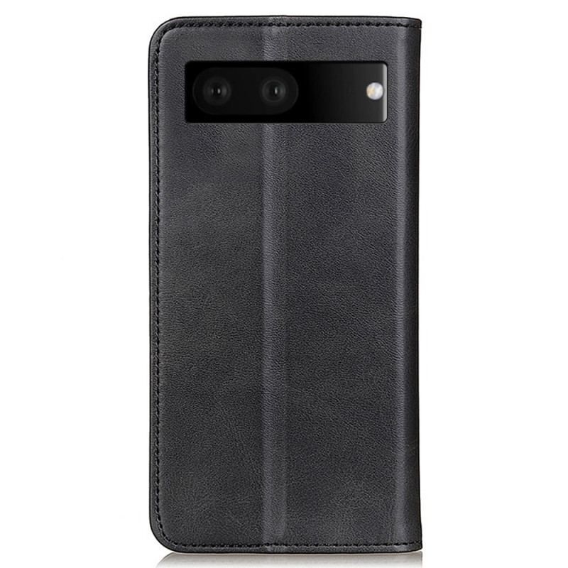 Flip Cover Google Pixel 7 Cuir Fendu Classique