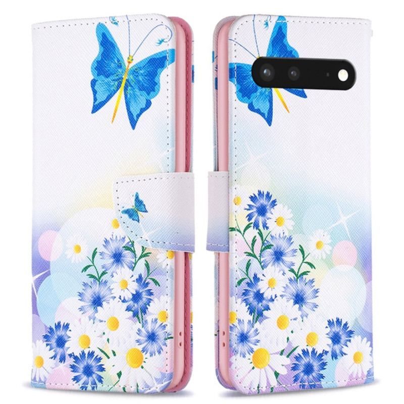 Housse Google Pixel 7 Papillons Aquarelle