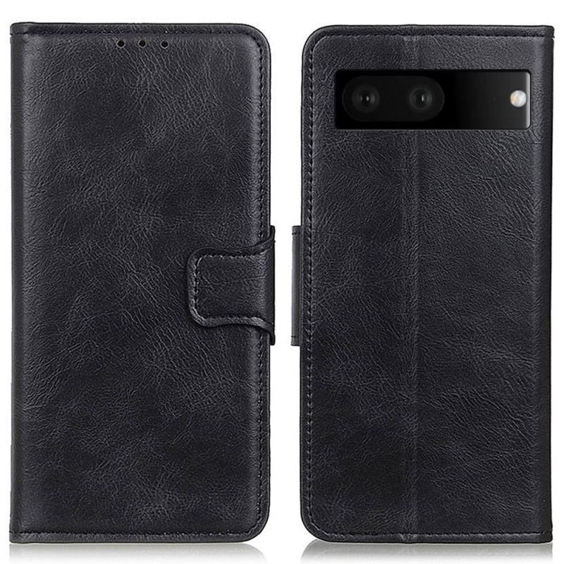 Housse Google Pixel 7 Style Cuir Fermoir Réversible