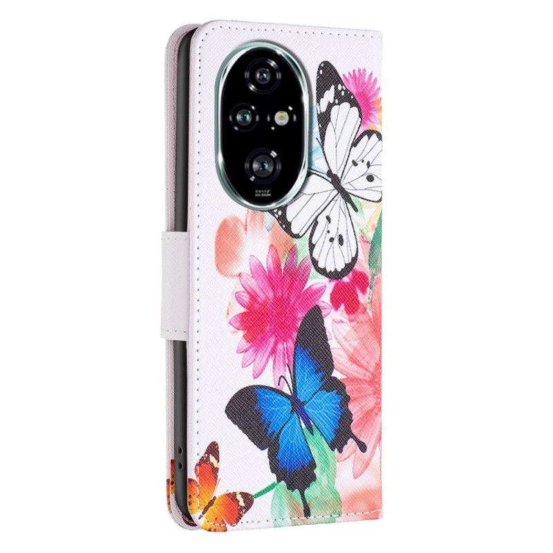 Housse Honor 200 Pro Deux Papillons