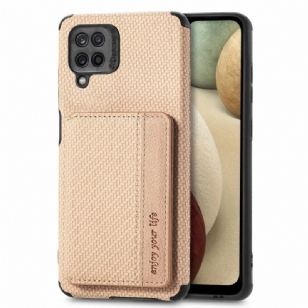 Coque Samsung Galaxy M33 5G Fibre Carbone Porte Cartes Fonction Support