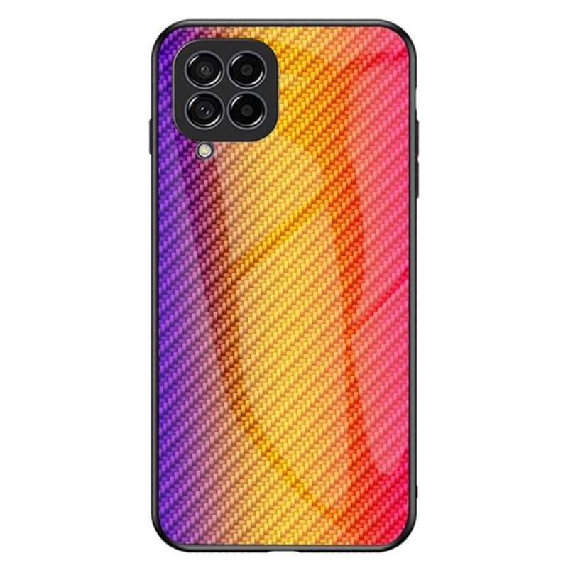 Coque Samsung Galaxy M33 5G style fibre carbone en verre trempé