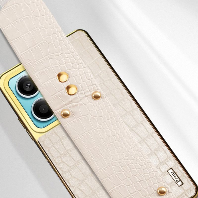 Coque Xiaomi Redmi Note 13 5G Design Bracelet et Texture Crocodile