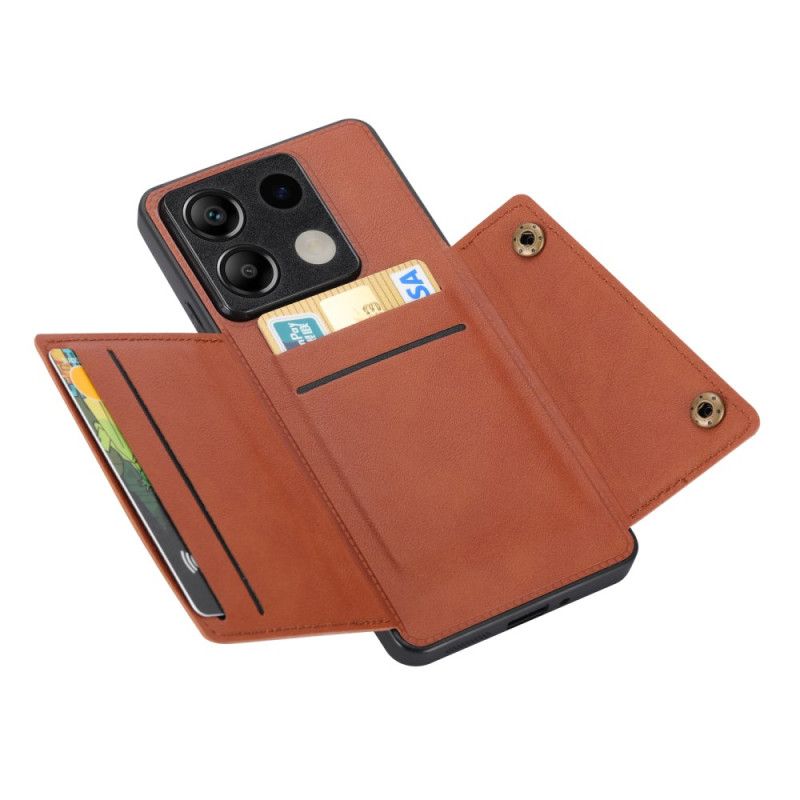 Coque Xiaomi Redmi Note 13 5G Effet Cuir Porte-Cartes