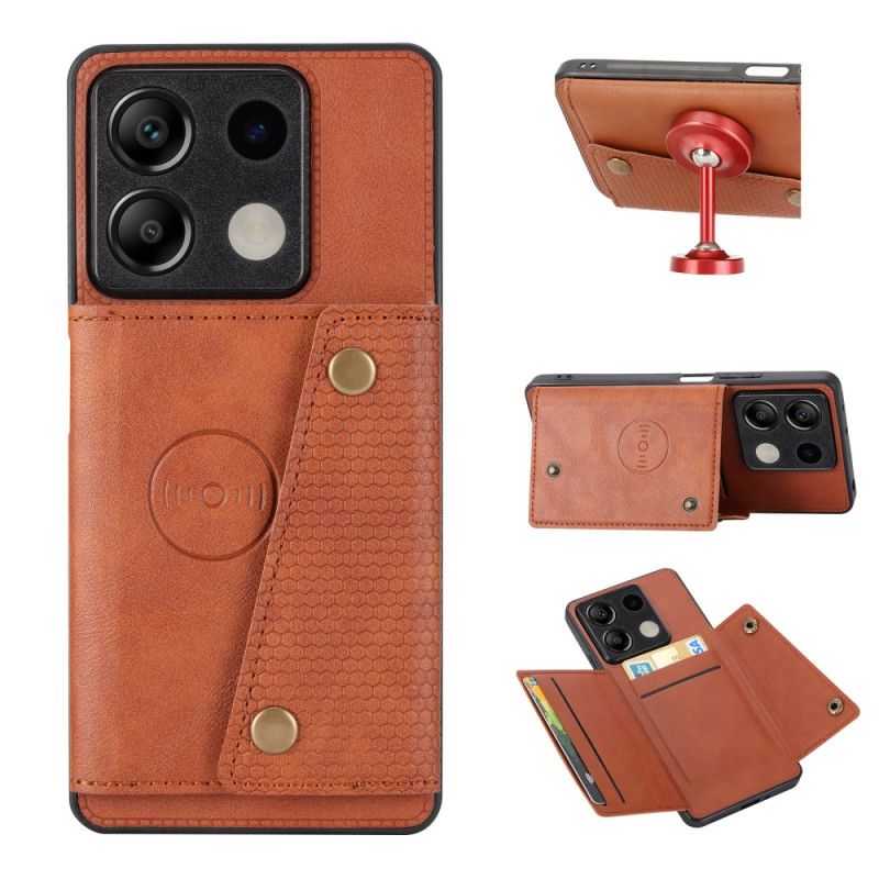 Coque Xiaomi Redmi Note 13 5G Effet Cuir Porte-Cartes