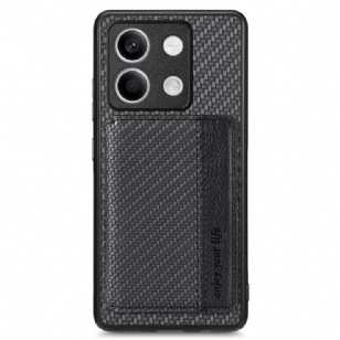 Coque Xiaomi Redmi Note 13 5G Texture Fibre Carbone Porte-Cartes