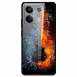 Coque Xiaomi Redmi Note 13 5G Verre Trempé Guitare de Glace et de Feu