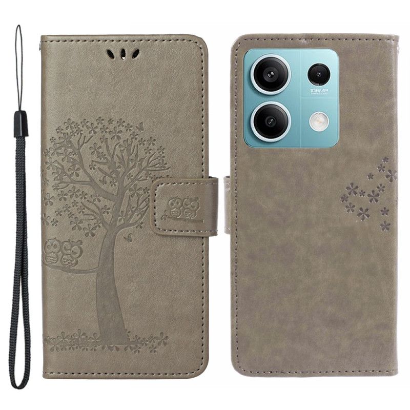 Housse Xiaomi Redmi Note 13 5G Arbre et Hiboux