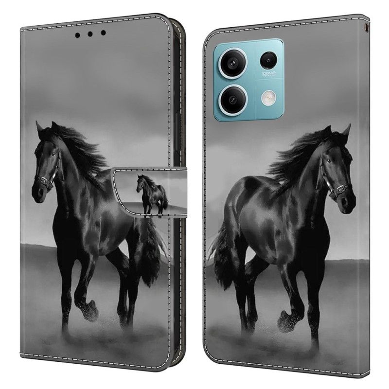 Housse Xiaomi Redmi Note 13 5G Cheval Noir