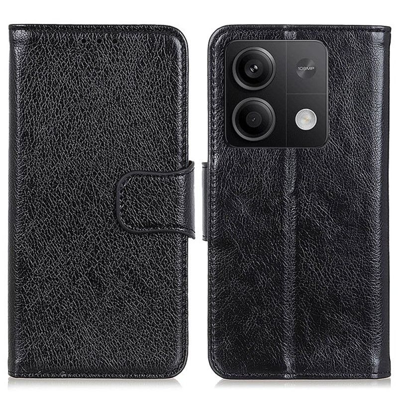 Housse Xiaomi Redmi Note 13 5G Cuir Fendu Texture Nappa