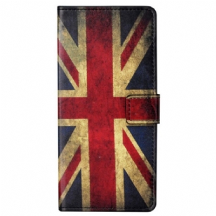 Housse Xiaomi Redmi Note 13 5G Drapeau Anglais Vintage